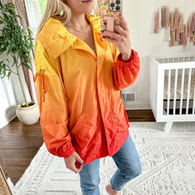 Load image into Gallery viewer, ST. JOHN SoCa Ombré Foldover Windbreaker Jacket Orange