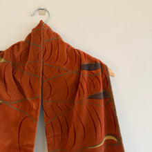 Load image into Gallery viewer, Vintage Japanese Vermilion Silk Fukuro Obi Sash