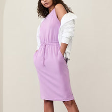 Load image into Gallery viewer, Athleta Seasoft Midi Dress in Orchid Purple L