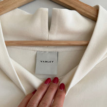 Load image into Gallery viewer, Varley Arcola Mock Neck Pullover Oversized Cinched Waist Sweatshirt Cream M