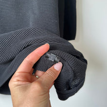 Load image into Gallery viewer, Lafayette 148 New York Ribbed Round Neck 3/4 Sleeve Pullover Sweater Black L