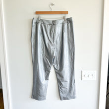 Load image into Gallery viewer, Commando Faux Leather High Rise Casual 7/8 Trouser Pants Silver XL NWT