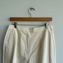 Load image into Gallery viewer, Solai The Label Linen Blend Pull-On High Rise Wide Leg Pants Cream L