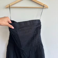 Load image into Gallery viewer, Abercrombie & Fitch Pleated Strapless Jumpsuit Black L NWT