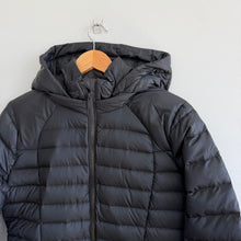 Load image into Gallery viewer, Lululemon Brave The Cold Zip Up Hooded Mid-Length Puffer Jacket Black 8
