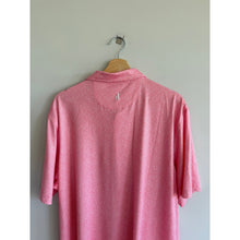 Load image into Gallery viewer, Johnnie-O Micro Pattern Collared Short Sleeve Polo Shirt Pink XL