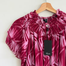 Load image into Gallery viewer, Rails Terrin Ruffled Neckline Smocked Waistband Mini Dress Bahia XS NWT