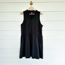 Load image into Gallery viewer, Puma Newport Drawstring Waist Sleeveless V-Neck Golf Mini Dress Black XL