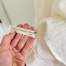 Load image into Gallery viewer, Free People Cross of Sunlight Cut Out Linen Mini Dress Ivory M