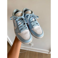 Load image into Gallery viewer, Jordan Air Jordan 1 Low Top Calf Leather Sneakers Blue White 6