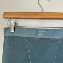 Load image into Gallery viewer, SKIMS Cotton Rib Knit Pull On High Rise Leggings Kyanite Green L NWT