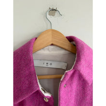 Load image into Gallery viewer, IRO Bardak Snap Button Wool Blend Oversized Shacket Fuschia Pink 36