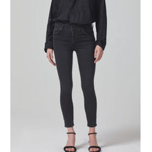 Load image into Gallery viewer, Citizens of Humanity Rocket Ankle Mid Rise Skinny Jeans Black 25