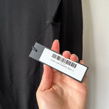 Load image into Gallery viewer, Kal Rieman Cape Sweatshirt Boat Neck Pullover Black L NWT