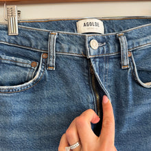 Load image into Gallery viewer, AGOLDE Merrel High Rise Slim Straight Denim Jeans Blue 27
