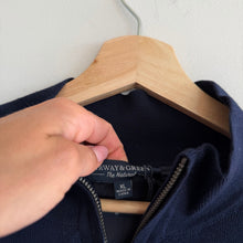 Load image into Gallery viewer, Fairway & Greene Baruffa Merino Wool 1/4 Zip Long Sleeve Windsweater Navy XL NWT