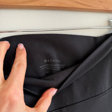 Load image into Gallery viewer, Athleta Salutation Stash Ruched Mesh High Tight Leggings Black M