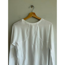 Load image into Gallery viewer, Athleta Momentum Seamless Long Sleeve Crew Neck Activewear Top White L NWT