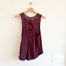 Load image into Gallery viewer, Lululemon Sculpt Round Neck Cut Out Back Activewear Tank Top Burgundy 4