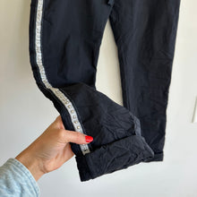 Load image into Gallery viewer, Gigi Moda Tie Pant Embroidered Studded Mid Rise Pants Black One Size NWT