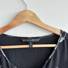 Load image into Gallery viewer, White House Black Market Silk New Romance Floral Sheer Sleeve Ruffle Blouse