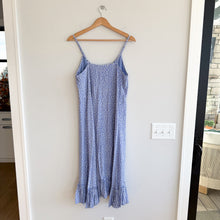Load image into Gallery viewer, Rails Frida Floral Sleeveless Ruffle Hem Midi Dress Periwinkle Blue M