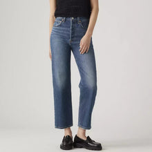 Load image into Gallery viewer, Levi's Ribcage Straight Ankle Denim High Rise Jeans Blue 23 NWT