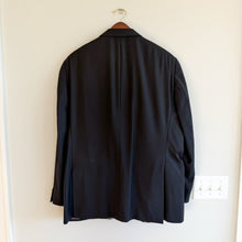 Load image into Gallery viewer, Hart Schaffner Marx Black Two Button Wool Suit Black 48