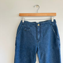 Load image into Gallery viewer, Anthropologie Pilcro Buckle Back Denim Trouser Pant 27