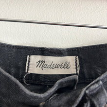 Load image into Gallery viewer, Madewell High-Rise Denim Raw Hem Cut-Off Shorts Black 24