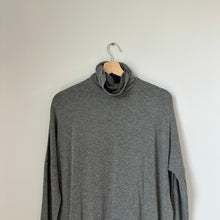Load image into Gallery viewer, Kit and Ace Cashmere Blend Turtleneck Long Sleeve Dress Gray L