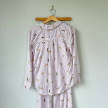 Load image into Gallery viewer, Rails Luna Pajama Set in Rose Stripe Cats S