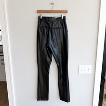 Load image into Gallery viewer, Abercrombie & Fitch The Skinny Ultra High Rise Faux Leather Pants Black 28
