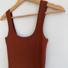 Load image into Gallery viewer, Abercrombie & Fitch 90s Ribbed Knit Sleeveless Bodycon Mini Dress Brown XS