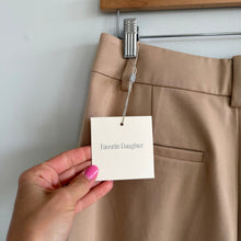 Load image into Gallery viewer, Favorite Daughter The Petite Favorite Pant Pleated Wide Leg Pants Beige 8 NWT