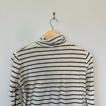 Load image into Gallery viewer, Madewell Whisper Cotton Turtleneck in Ronnie Stripe S