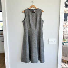 Load image into Gallery viewer, Lela Rose Seamed Full Skirt Sequin Fit & Flare Dress Gray 12 NWT