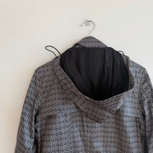 Load image into Gallery viewer, Rain Couture Amsterdam Waterproof Stretchable Hooded Bomber Jacket Gray L