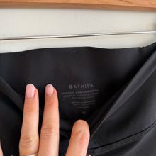 Load image into Gallery viewer, Athleta Salutation Stash Ruched Mesh High Tight Leggings Black M