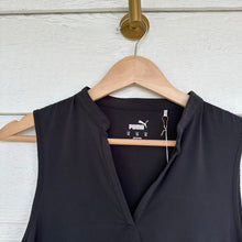 Load image into Gallery viewer, Puma Newport Drawstring Waist Sleeveless V-Neck Golf Mini Dress Black XL