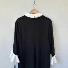 Load image into Gallery viewer, Karl Lagerfeld Paris Collared Shift Dress with Contrast Tulip Sleeve 16