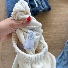 Load image into Gallery viewer, Beyond Yoga Tropez Strapless Leg Slit Hem High Rise Jumpsuit Pristine Cream XS