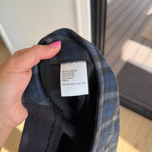 Load image into Gallery viewer, Etcetera Windowpane Plaid Pull On High Rise Bootcut Pants Blue Black 2