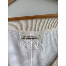 Load image into Gallery viewer, We The Free Ricky Thermal V-Neck Ribbed Knit Long Sleeve T-Shirt White M