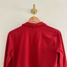 Load image into Gallery viewer, Eileen Fisher Relaxed Open-Front Long Sleeve Jacket Red XXS