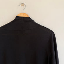 Load image into Gallery viewer, Eileen Fisher 100% Wol Open Duster Cardigan Black M