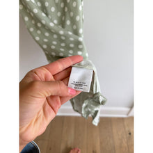 Load image into Gallery viewer, Anthropologie Polka Dot Layered Ruffles Sleeveless Maxi Dress Green S NWT