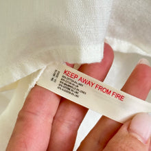 Load image into Gallery viewer, Free People Cross of Sunlight Cut Out Linen Mini Dress Ivory M