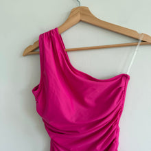 Load image into Gallery viewer, J. Crew One Shoulder One-Piece Swimsuit Fuschia Pink BC108 4 NWT