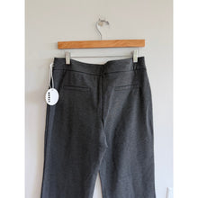 Load image into Gallery viewer, Staud Knack Seamed High Rise Flared Leg Casual Pants Gray L NWT